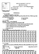 Đề kiểm tra định kỳ cuối năm môn Lịch sử & Địa lý Khối 5 - Năm học 2014-2015